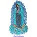 Our Lady Virgin of Guadalupe intricate iridescent blue, sequins & beads handmade applique patch