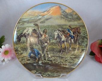 Ridgewood Fine China Charles Russell "Discovery of Last Chance Gulch - 1925" Western Series Collector Plate