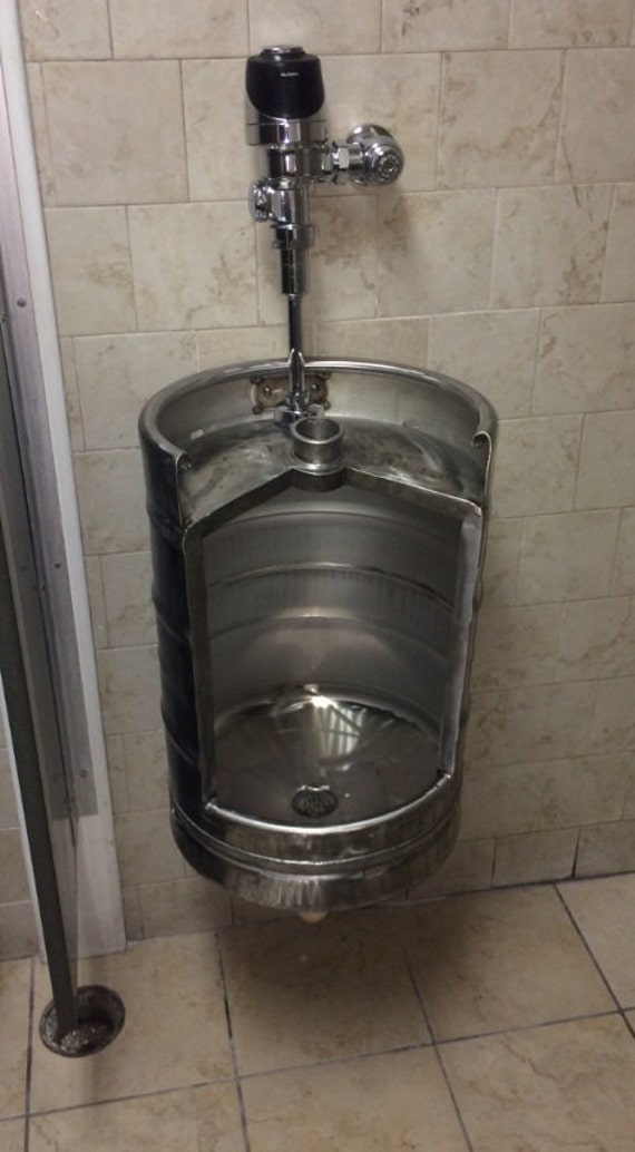 Beer Keg Urinal for Sale Stainless Urinal for bars keg