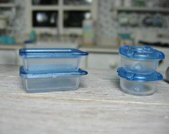 miniature playscale pyrex containers barbie blythe kitchen BJD fashion doll food container