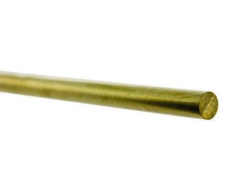Brass round rod 12" long 3/16" od (pkg 4)(BRW05)