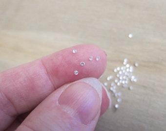 1.5mm Cubic Zirconia Gemstones, White, Grade AAA, Round - Available in 50, 100 & 200 Stone Pkgs and also in Larger Pkgs