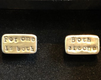 Custom order for personalised cufflinks