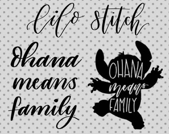 lilo and stitch SVG, lilo and stitch cricut, ohana means family, lilo svg, stitch svg, lilo stitch svg