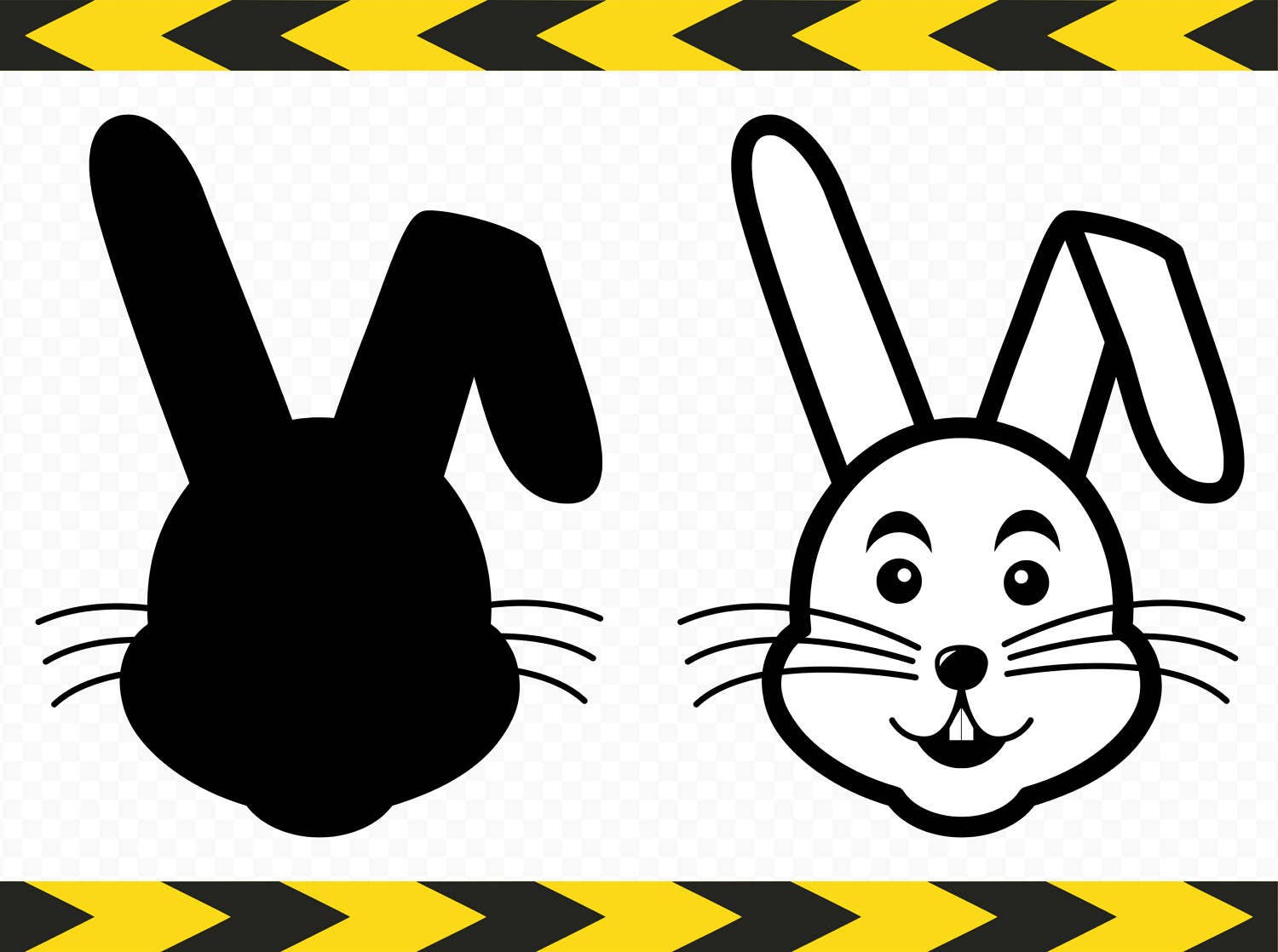 Download Rabbit SVG Bunny Rabbit face Scrapbook Cut files for