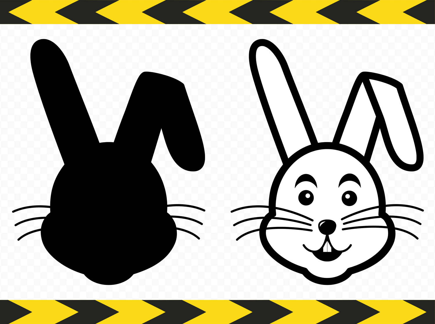 Rabbit SVG Bunny Rabbit face Scrapbook Cut files for