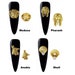 Gold Medusa Head, Pharaoh, Anubis, Egyptian Nail Charms 2 pcs | Nail Art Greek Versace | False Nails | Glue On Nails | Press On Nails