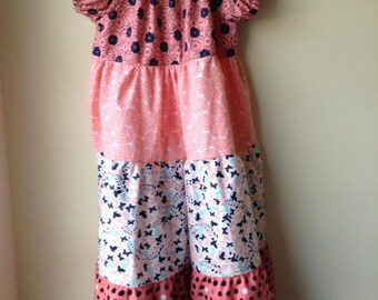 Little Girls Tiered Twirl Dress, Size 4/5