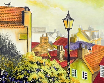 Staithes Morning Mist - Prints