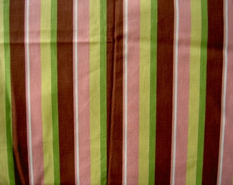 striped 1950s Waverly fabric yardage