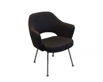 Charles Pollock Tufted Leather Executive Swivel Office Desk