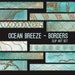 Borders Clip Art Ocean Breeze Art Borders Paint Watercolor Glitter 32 Image JPG File 12in Commercial Use Graphics Digital Clipart