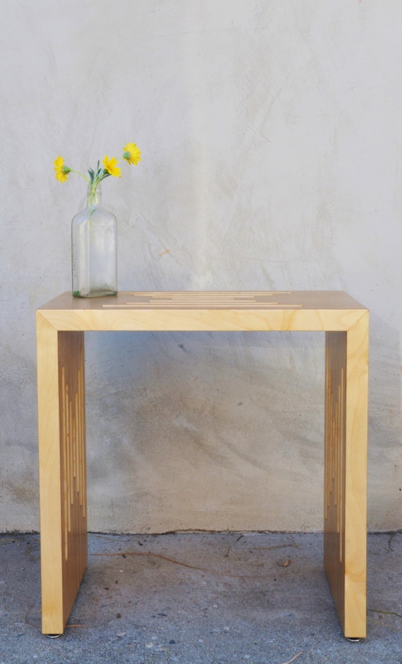 Handmade Birch Plywood Side Table