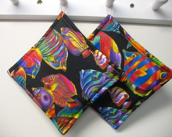Tropical Fish Pot Holdersset of 2
