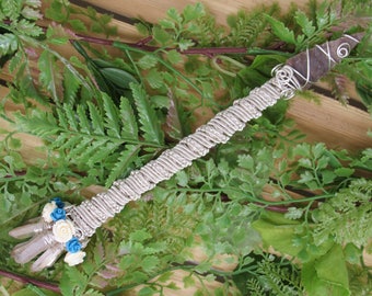 Rose Arrow Wand, turquoise rose, Arrow head