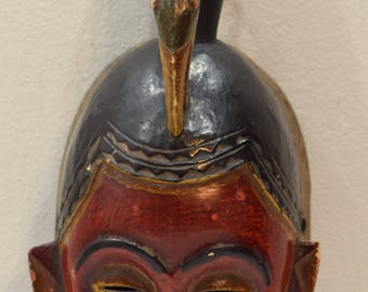 African Mask Baule Mali Wood Portrait African Wood Mask