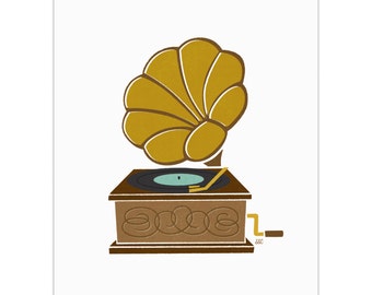 Record Player - Phonograph Art Print