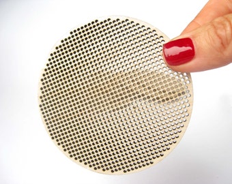 Cross Stitch Shape, 3.5" - 87,5 mm, Circle, Disk, Cross Stitch Blank, Plywood Blank, DIY, Needlepoint Blank, Laser Cut