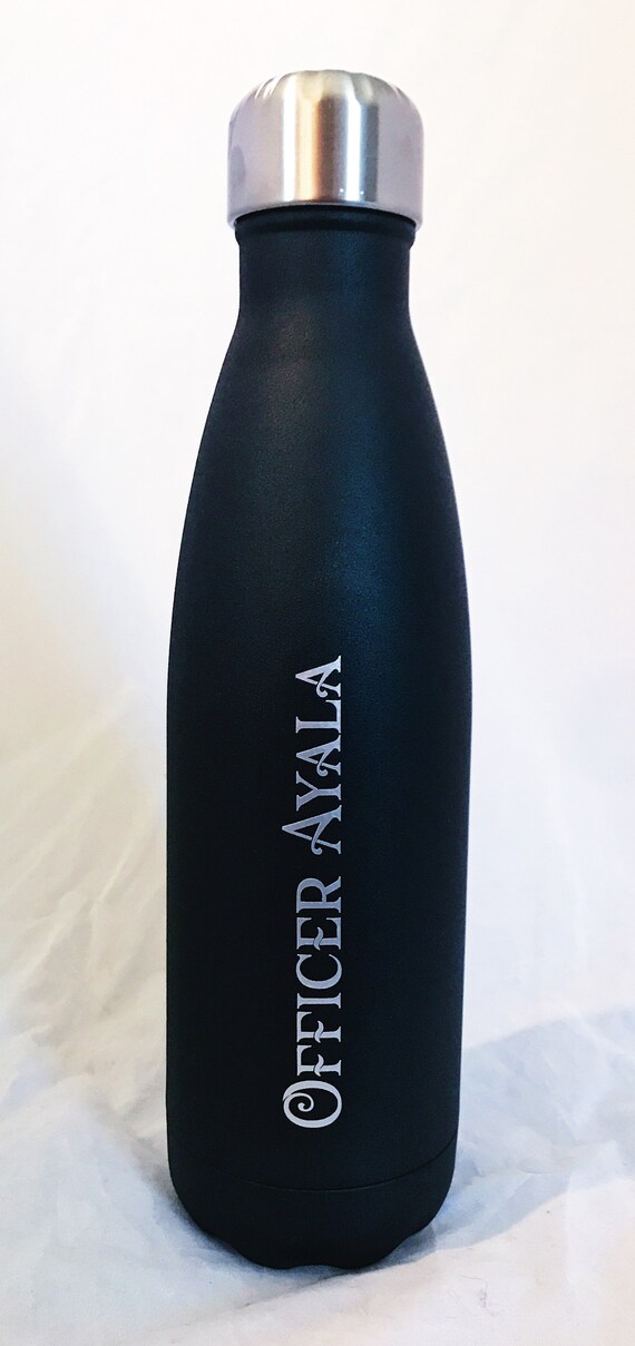 S'well Water Bottle with Name Monogram Personalized or Custom (Glitter, Shimmer, Elements, Stone, Resort, Wood, Satin, Collections)