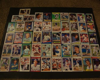 SALE -Vintage Team Lot of Milwaukee Brewers Greats Baseball Cards - Hall of Fame/Star Lot - Molitor, Yount, Sheffield, Randolph, Garner,etc.
