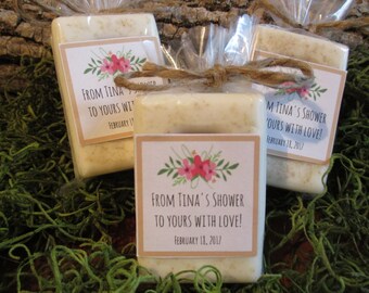 Rustic Bridal Shower Favors Soap Rustic Floral Bridal Shower Soap Favors Organic Soap Bridal Shower Favor Soap Bridal Soap Favor Rustic Soap