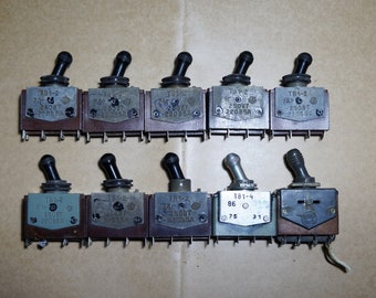 Vintage switches toggle Soviet vintage industrial furniture Steampunk Military switch Vintage button Altered art Made in USSR 70s On off
