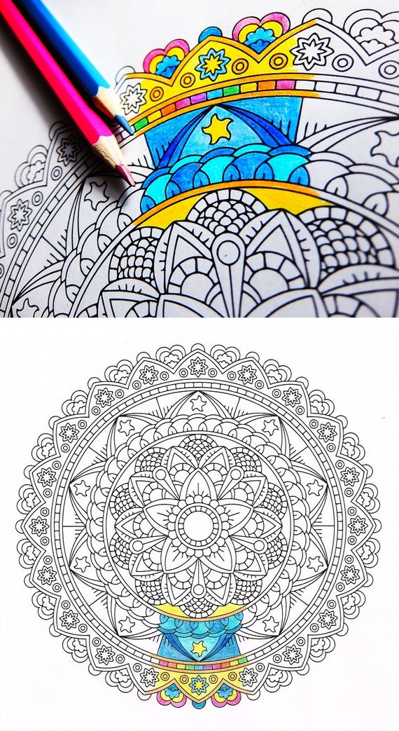 Mandala Coloring Page Forever Unfolding printable coloring