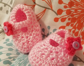 Sweet Mary Jane Button Booties