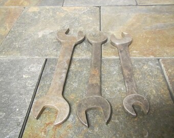 3 Open End Wrenches , williams 728 , williams 633, and armstrong 3557-A open end wrenches