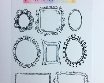 Bujo stickers - Frames