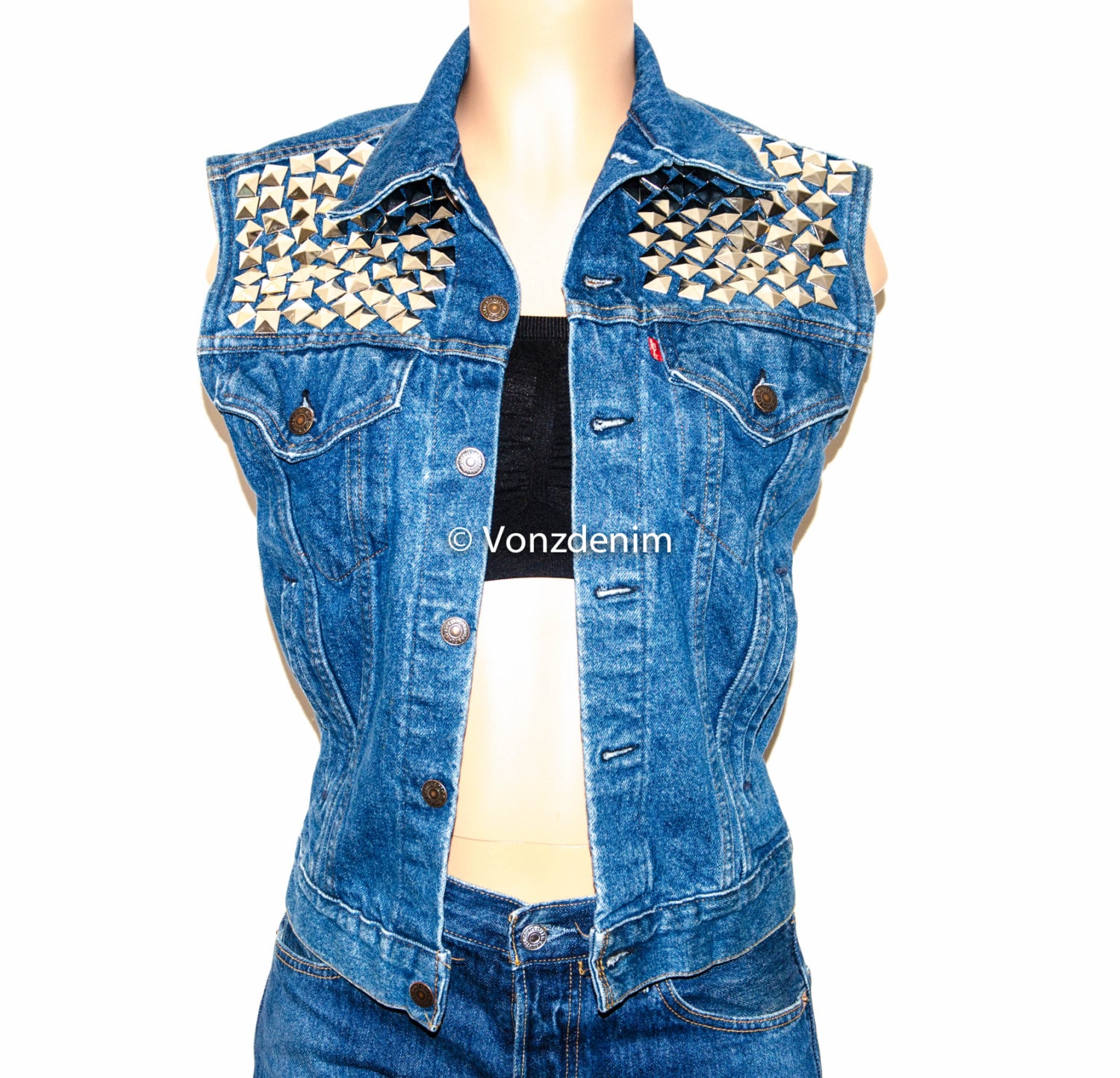 ladies levi vest top