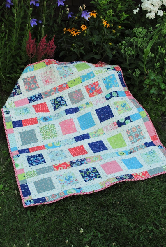 PDF Baby QUILT PATTERN....Quick and Easy...2 Charm Square