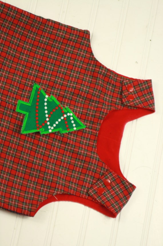 Claire & Charlie Boys Red Holiday Tartan Plaid Longall main image 0