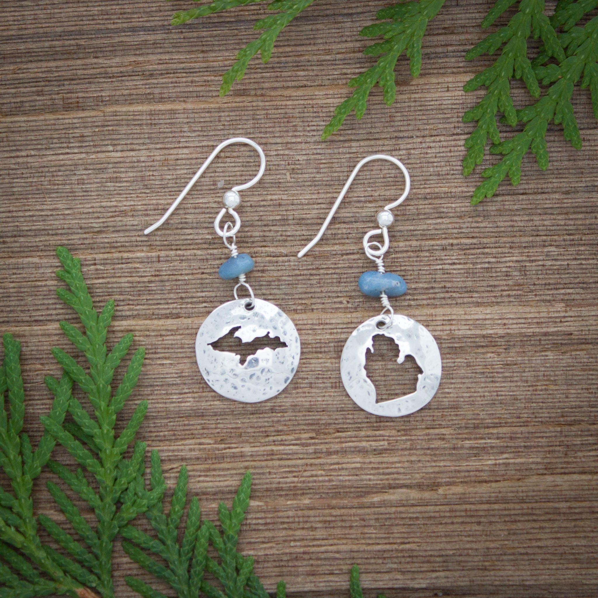 Michigan Jewelry Michigan earrings Upper Peninsula Lower