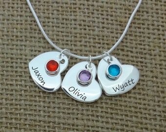 Personalized Mom Necklace, Custom Kids Name Necklace, Mom Jewelry, Mother's Day Gift, Baby Name Necklace, Mother's Necklace