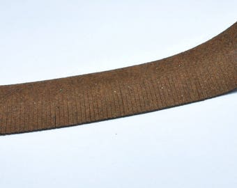 CO73 - Brown fringed suede 50cm