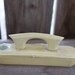 Celluloid Nail Buffer Vintage 1920's French Ivory Pyralin Du Barry Tuskeloid Monogrammed Manicure Tool Art Deco Vanity Collectible