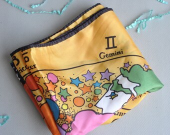 Peter Max Zodiac Astrological Scarf