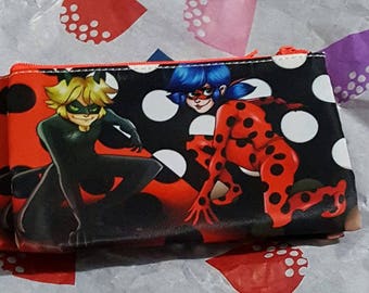 Miraculous Ladybug and chat noir makeup bag