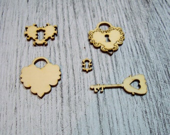 set of little keys 1050 embellishment that goes everywhere