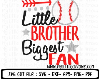 Baseball Sister Biggest Fan SVG DXF EPS Png Cut File for