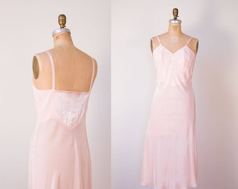 1940s Pale Pink Slip / 40s Lingerie
