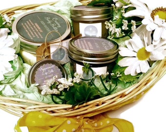 Skin Care Spa Giift Basket, Handmade All Natural for Mom to Be Pampering Spa Skin Care Gift Set Pregnancy Gift, Maternity Gift