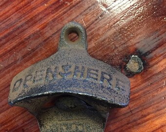 Bottle-Opener-Rustic-Wall-Mount-Cast-Iron-Reproduction