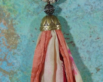 Recycled Sari Silk Necklace