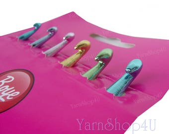 6pc Set E-J Boye Crochet Hooks. Includes Sizes E, F, G, H, I, J. A set of 6! Boye Aluminum crochet hook Set.