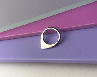 Mini-Fin Septum Ring | Daith Piercing | Solid Sterling Silver | Piercing Helix | Helix Piercing | Septum Jewelry | Helix Earring