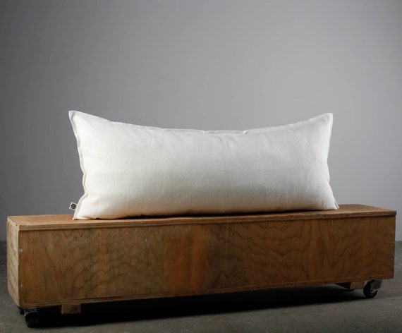 Long lumbar pillow cover pillow 14x36 white lumbar pillow