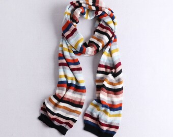 Crazy stripe scarf