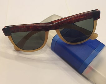 90s vintage sunglasses sun unlimited wayfarer walkstreet tortiseshell